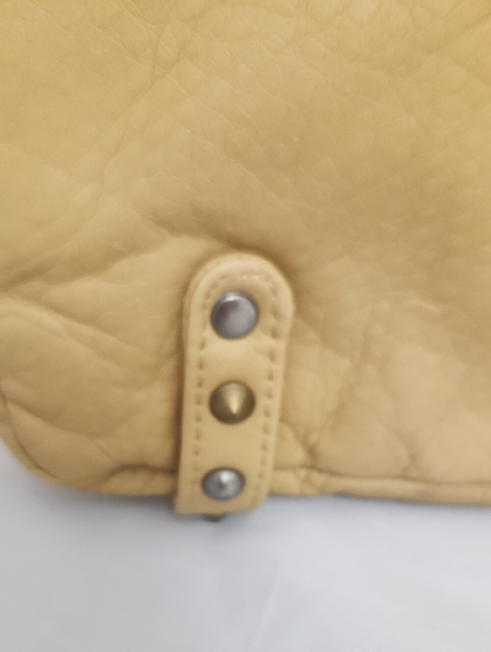 Roxy Beige Tan Wristlet Clutch with Stud Accents - Picture 9 of 9